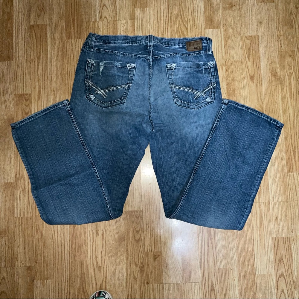 BKE Denim Tyler Straight 36 Long, Button fly - Picture 7 of 7